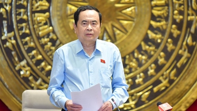 Phó Chủ tịch Thường trực Quốc hội Trần Thanh Mẫn phát biểu chỉ đạo tại hội nghị - ảnh: Thanh Chi 