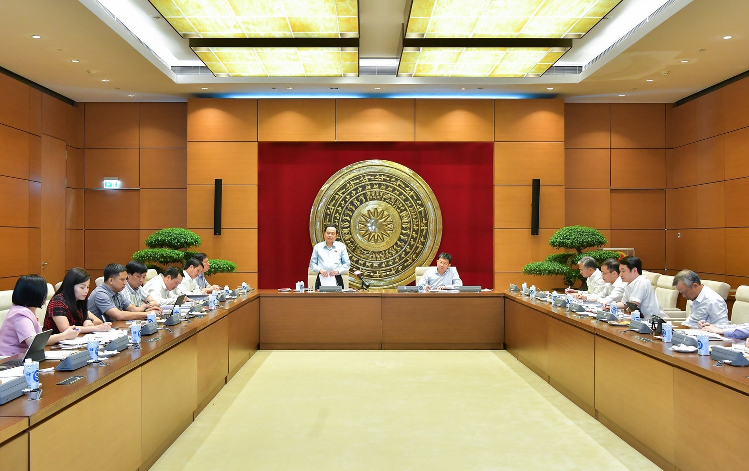 Phó Chủ tịch Thường trực Quốc hội Trần Thanh Mẫn dự và phát biểu chỉ đạo tại hội nghị - ảnh: Thanh Chi
