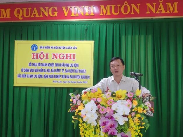 BHXH Xuân Lộc tổ chức Hội nghị đối thoại với doanh nghiệp trên địa bàn huyện -0