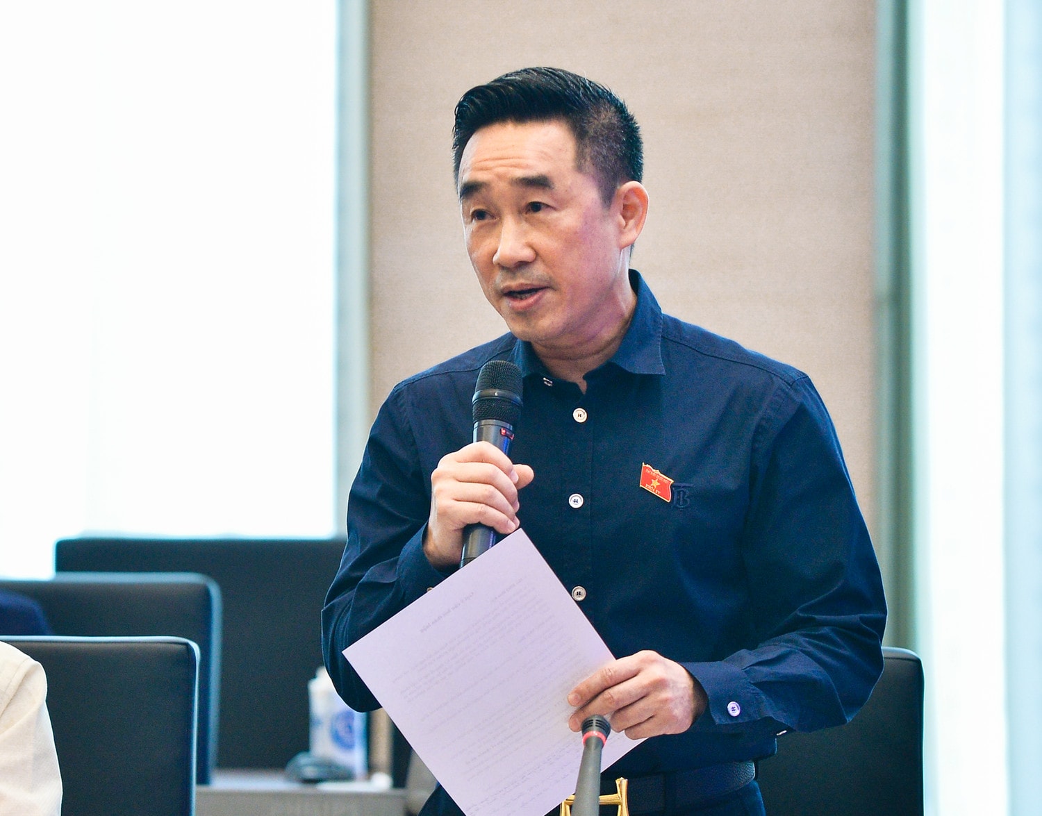 ĐBQH Nguyễn Hải Anh (Đồng Tháp) phát biểu tại hội thảo - ảnh: Thanh Chi 