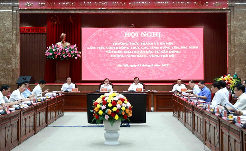 Thống nhất hoàn thành giải phóng mặt bằng đường Vành đai 4 - Vùng Thủ đô vào tháng 12.2023 -0