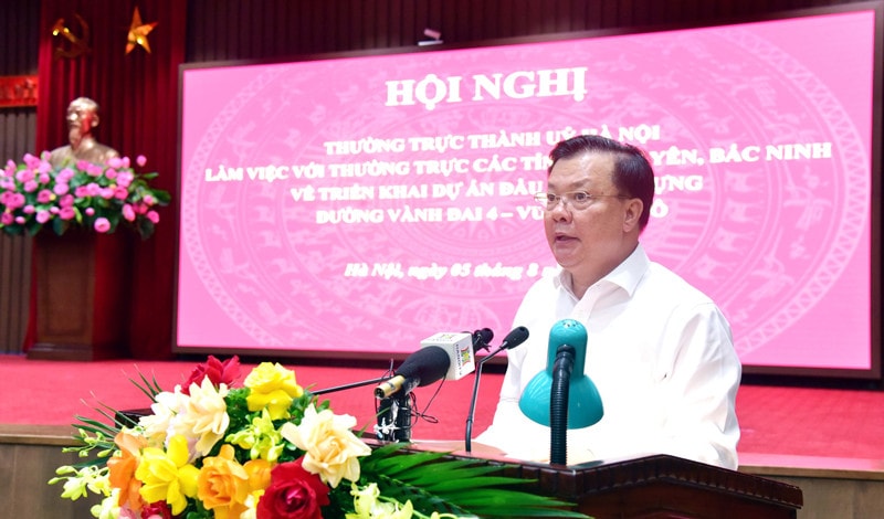 Thống nhất hoàn thành giải phóng mặt bằng đường Vành đai 4 - Vùng Thủ đô vào tháng 12.2023 -0