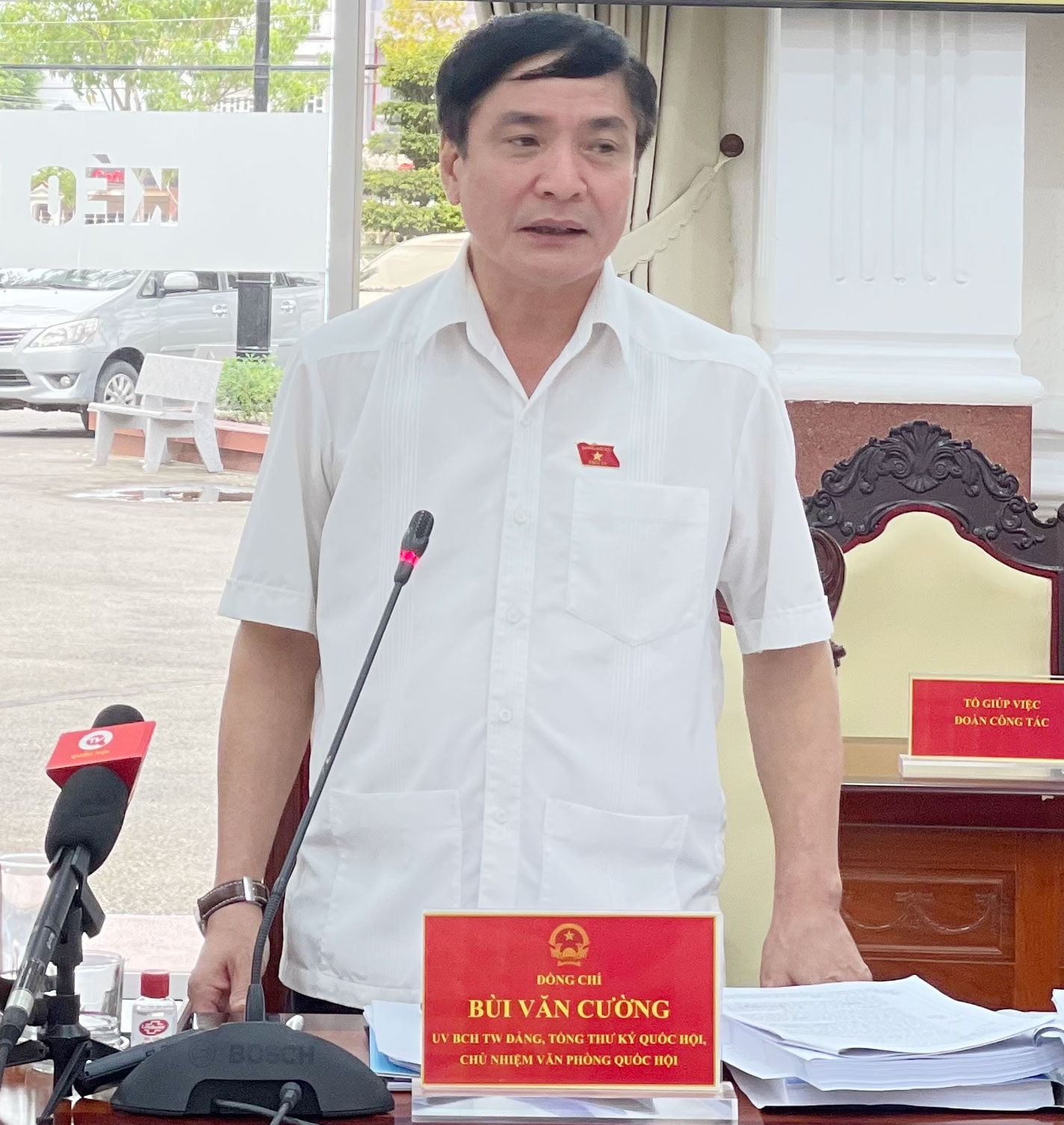 Tổng Thư ký Quốc hội, Chủ nhiệm Văn phòng Quốc hội Bùi Văn Cường làm việc với tỉnh Kiên Giang về thực hành tiết kiệm, chống lãng phí -0