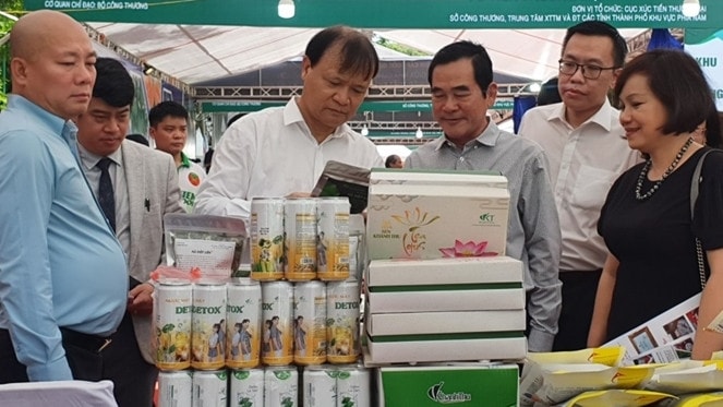 Một gian hàng của Đồng Tháp tại hội nghị