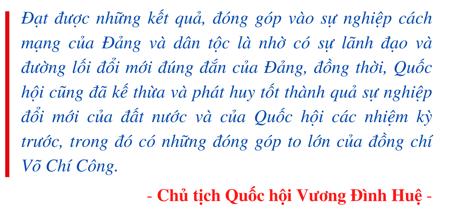 Chủ tịch Quốc hội Vương Đình Huệ: Đổi mới của Quốc hội Khóa VIII gắn liền với sự chỉ đạo kiên quyết, sáng tạo của đồng chí Võ Chí Công -0