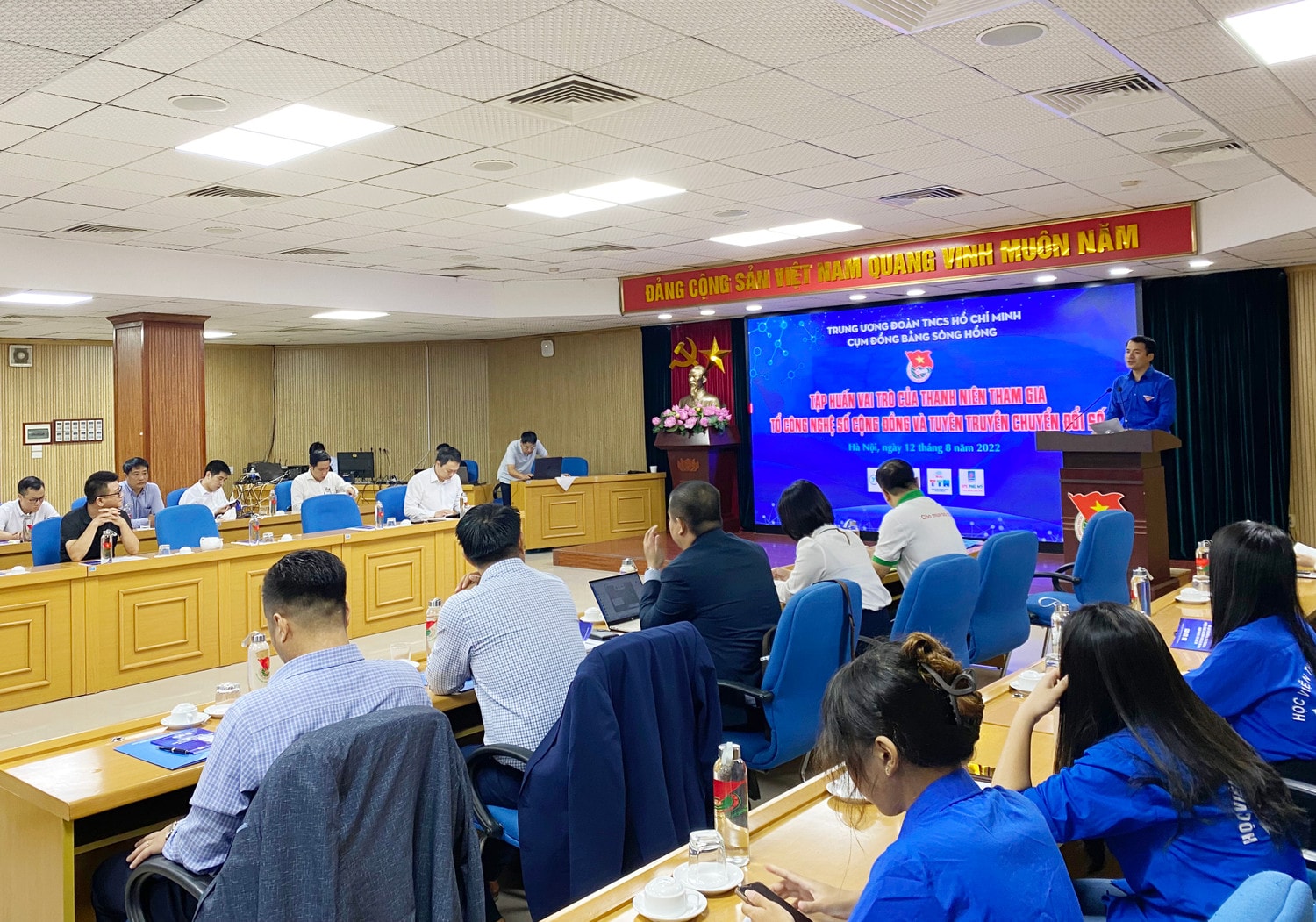 Quang cảnh Chương trình tập huấn Hơn 10 nghìn cán bộ Đoàn và thanh niên được tập huấn về tuyên truyền chuyển đổi số -0