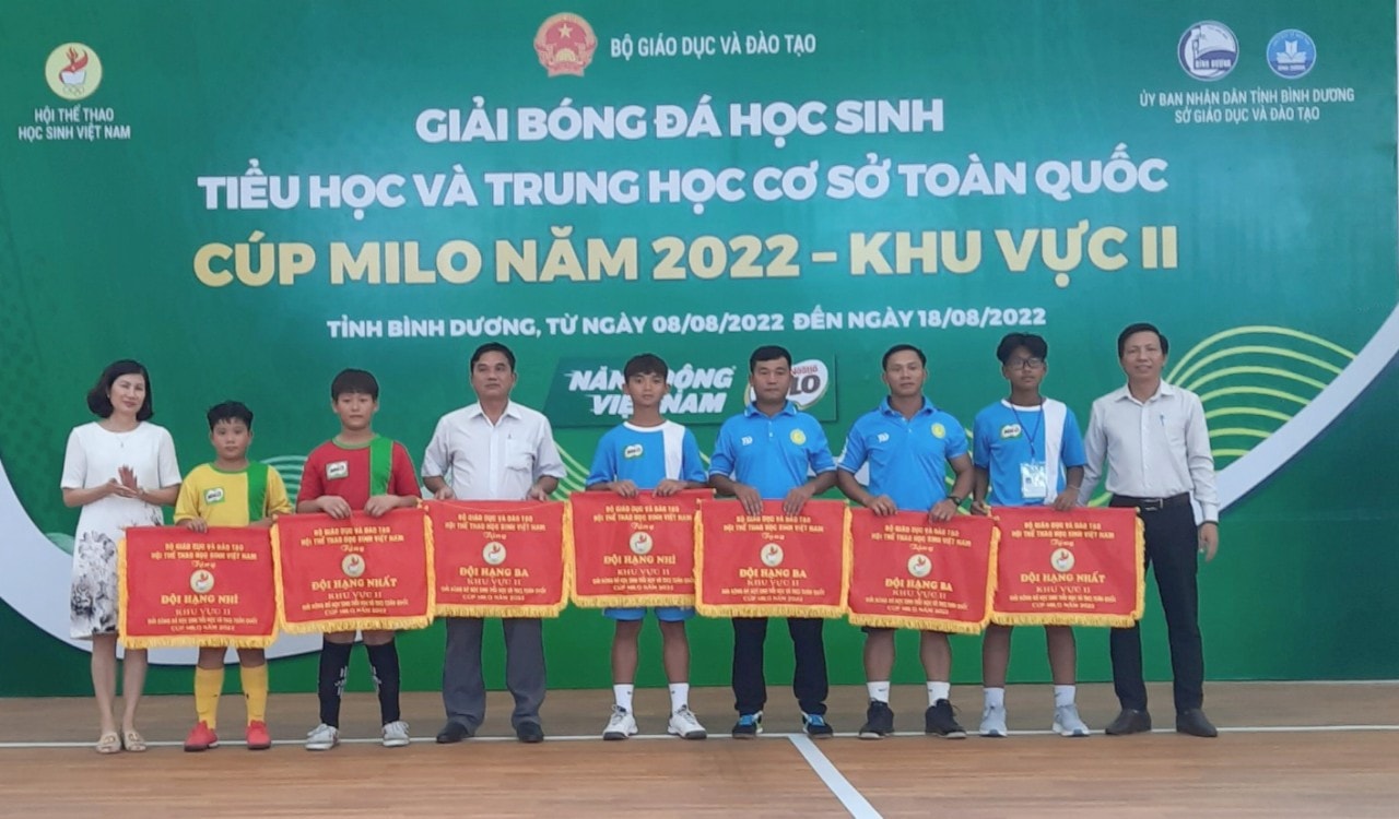 Bế mạc Giải bóng đá học sinh Tiểu học và Trung học cơ sở toàn quốc Cúp Milo năm 2022-khu vực II -0
