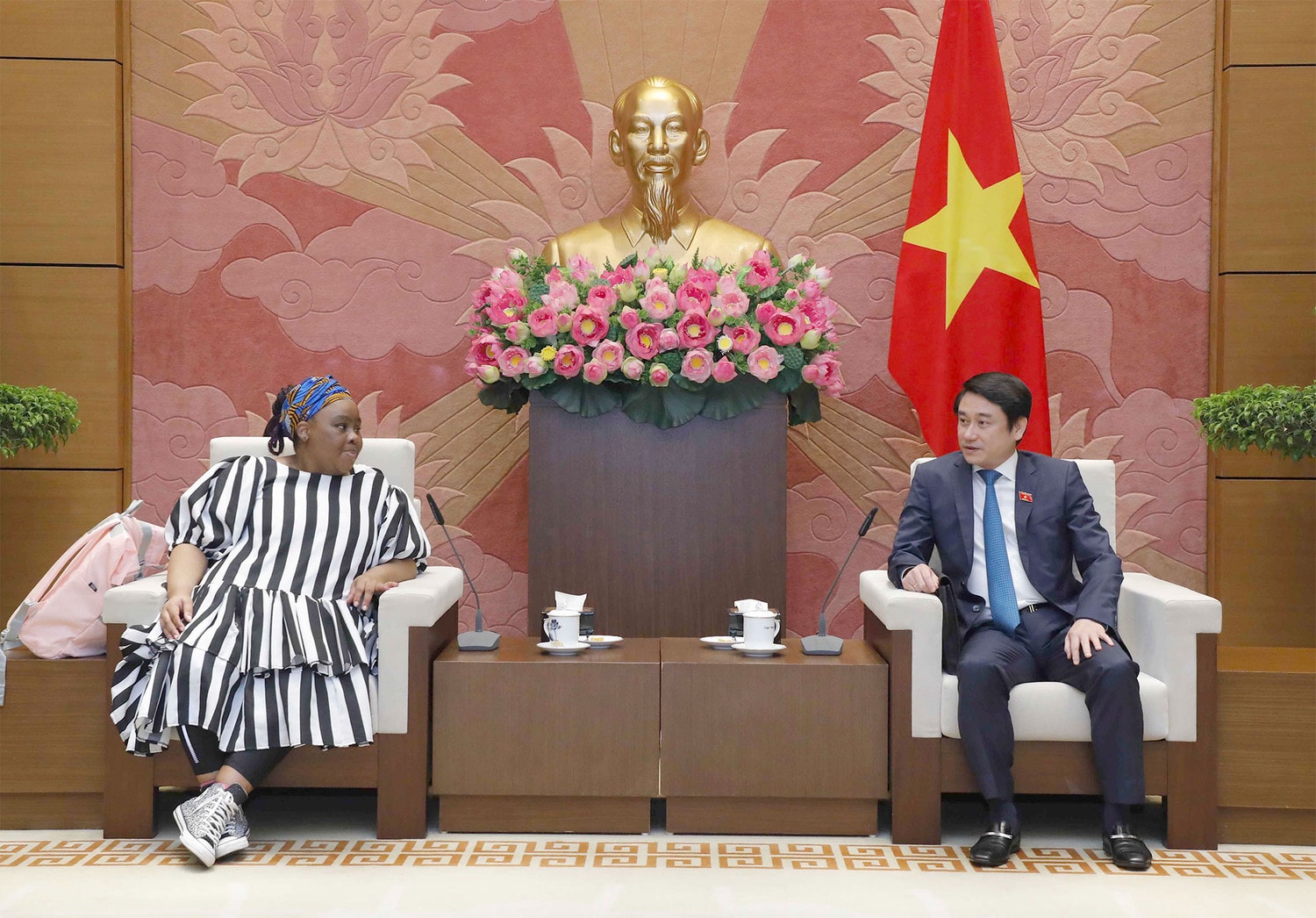 Phó Chủ nhiệm Uỷ ban Đối ngoại Lê Anh Tuấn tiếp Đại sứ Nam Phi tại Việt Nam -0