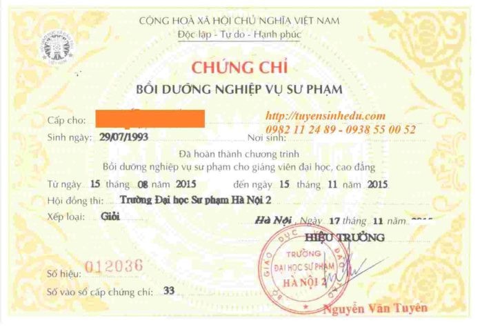 Chứng chỉ Nghiệp vụ sư phạm là gì? Nội dung chương trình bồi dưỡng nghiệp vụ sư phạm các cấp?(Tham vấn bởi Luật sư Nguyễn Văn Điệp – Giám đốc Công ty Luật TNHH Nguyên An & Thiên Việt) -0