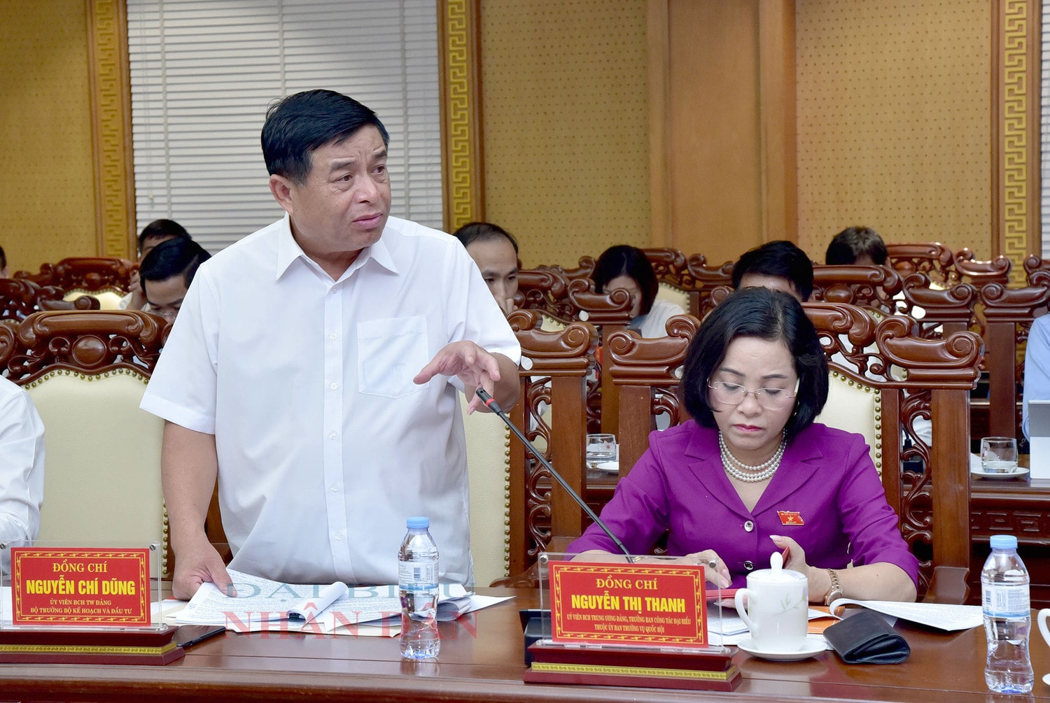 Chủ tịch Quốc hội Vương Đình Huệ làm việc với Ban Thường vụ Tỉnh ủy Hà Tĩnh -0