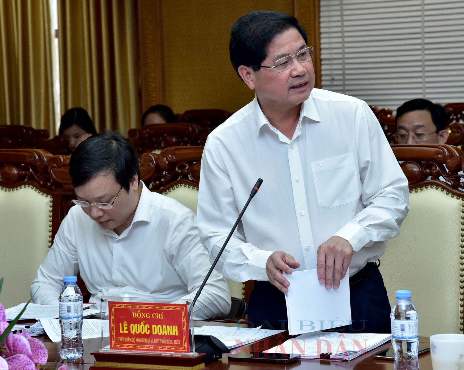 Chủ tịch Quốc hội Vương Đình Huệ làm việc với Ban Thường vụ Tỉnh ủy Hà Tĩnh -0