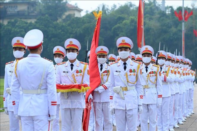 Lễ thượng cờ mừng Quốc khánh ở Lăng Chủ tịch Hồ Chí Minh -0
