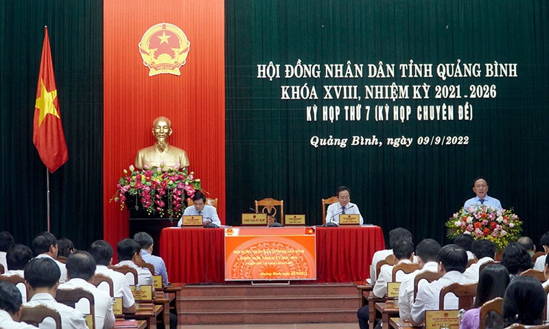 HĐND tỉnh Quảng Bình thông qua 12 nghị quyết tại kỳ họp chuyên đề -0