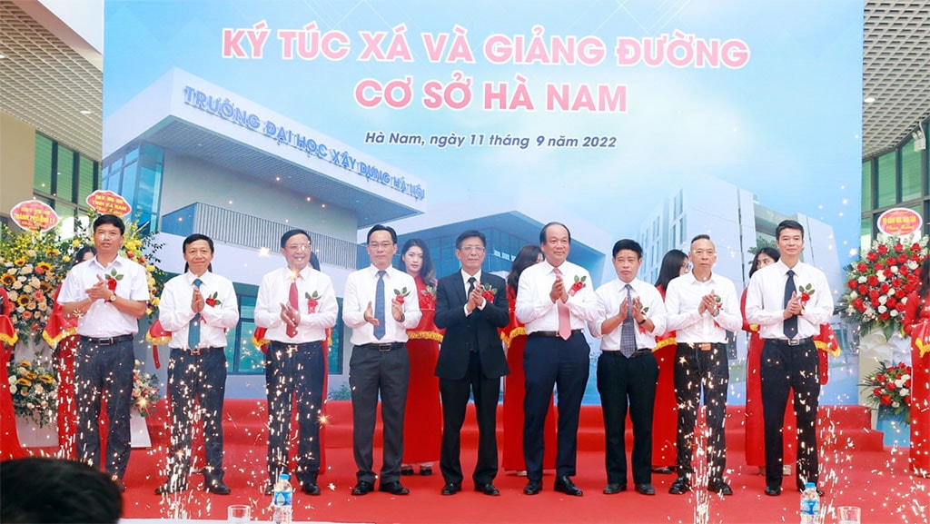 Lễ khánh thành Công trình ký túc xá và giảng đường Trường Đại học Xây dựng Hà Nội - Cơ sở Hà Nam -0