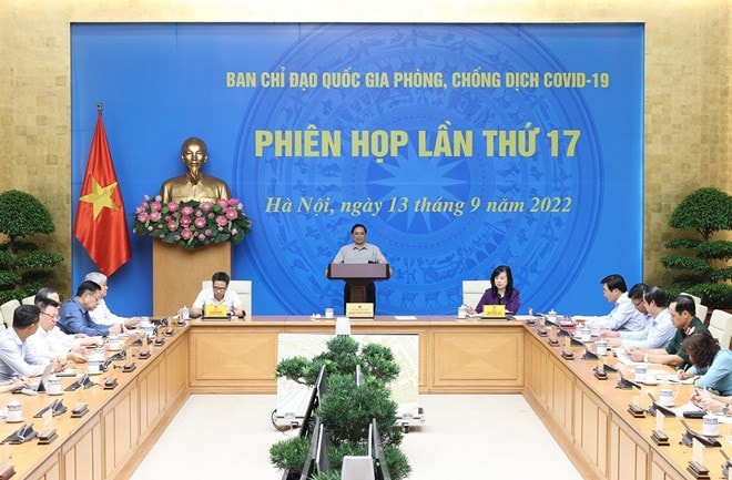 Thủ tướng Phạm Minh Chính chủ trì phiên họp thứ 17 của Ban Chỉ đạo Quốc gia phòng, chống dịch Covid-19 -0