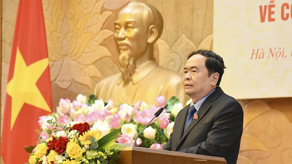 Phó Chủ tịch Thường trực Quốc hội Trần Thanh Mẫn chủ trì Lễ trao Nghị quyết của Ủy ban Thường vụ Quốc hội về công tác cán bộ -5