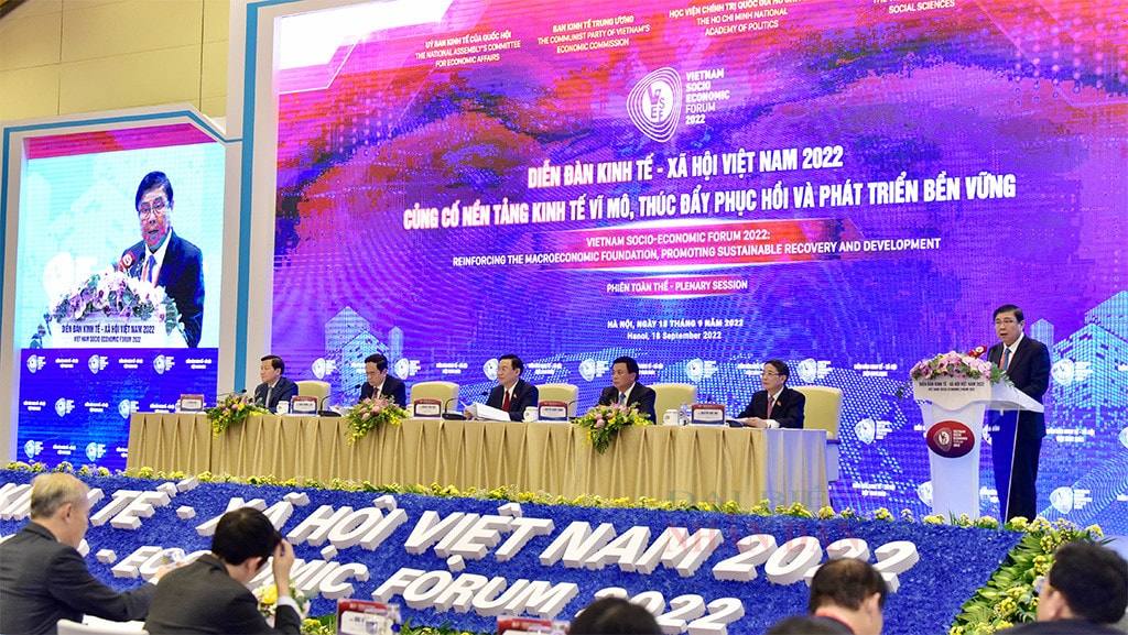 Một số hình ảnh Tọa đàm cấp cao “Củng cố nền tảng kinh tế vĩ mô, thúc đẩy phục hồi và phát triển bền vững” -1