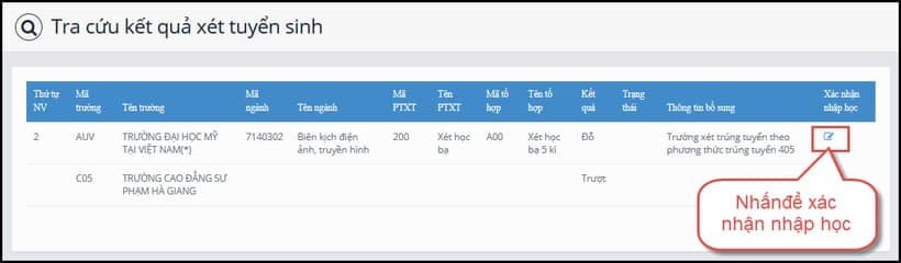 Hướng dẫn xác nhận nhập học trực tuyến -0
