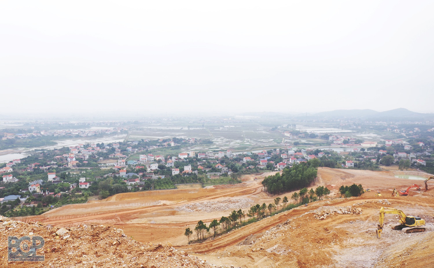 Dự án đầu tư sân golf Việt Yên được triển khai tại xã Hương Mai và xã Trung Sơn đang được đẩy nhanh tiến độ. Nguồn: BacGiang.gov.vn