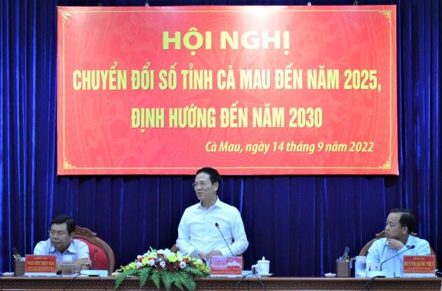 Hội nghị về chuyển đổi số của tỉnh Cà Mau.