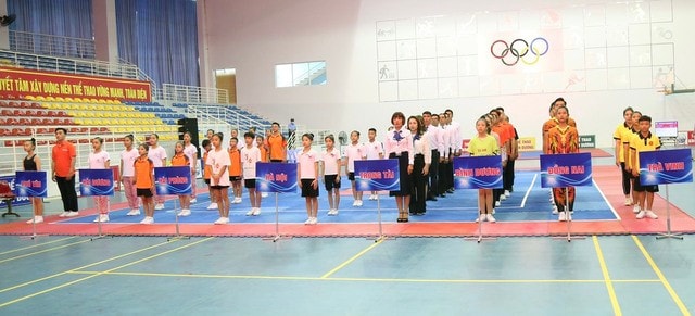 Khai mạc giải vô địch các Câu lạc bộ Thể dục Aerobic quốc gia năm 2022 tại Bình Dương -0