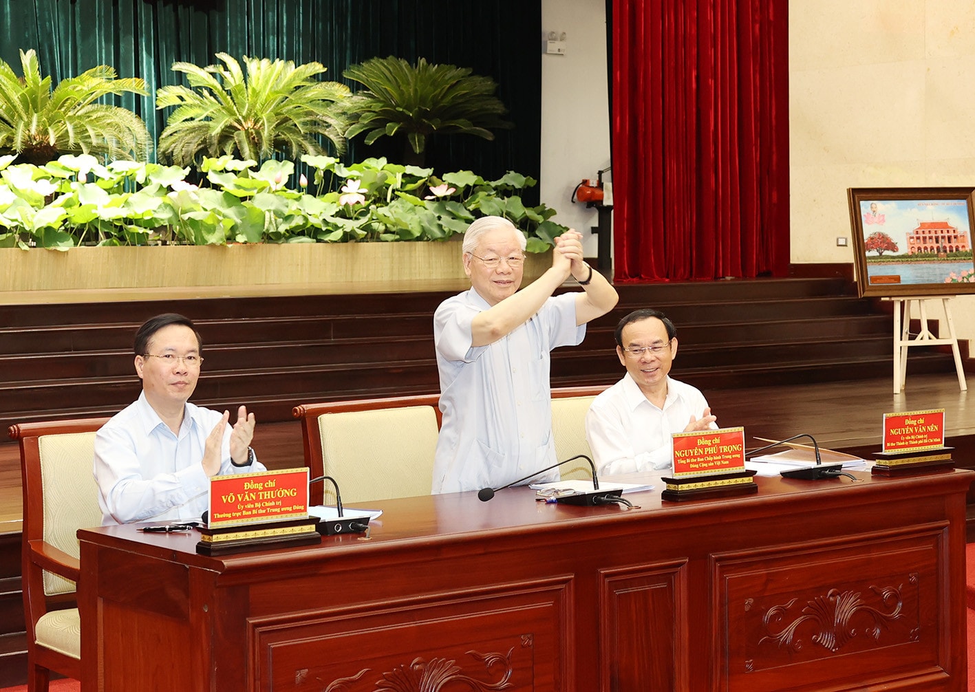 Tổng Bí thư Nguyễn Phú Trọng thăm và làm việc với Thành ủy TP Hồ Chí Minh -0