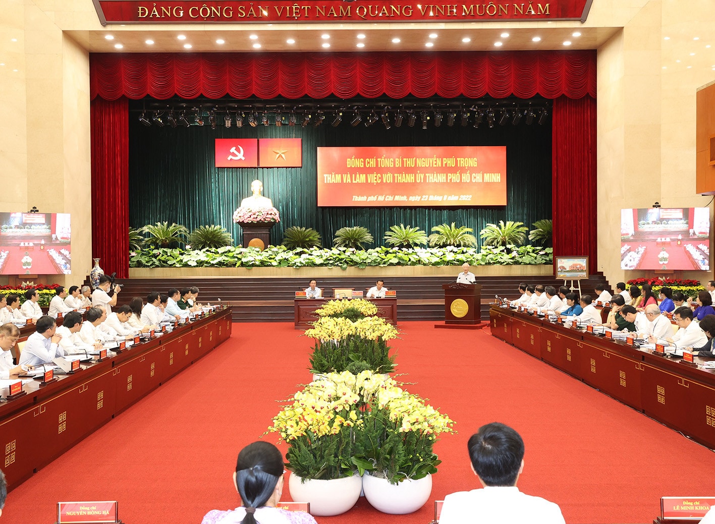 Tổng Bí thư Nguyễn Phú Trọng thăm và làm việc với Thành ủy TP Hồ Chí Minh -0