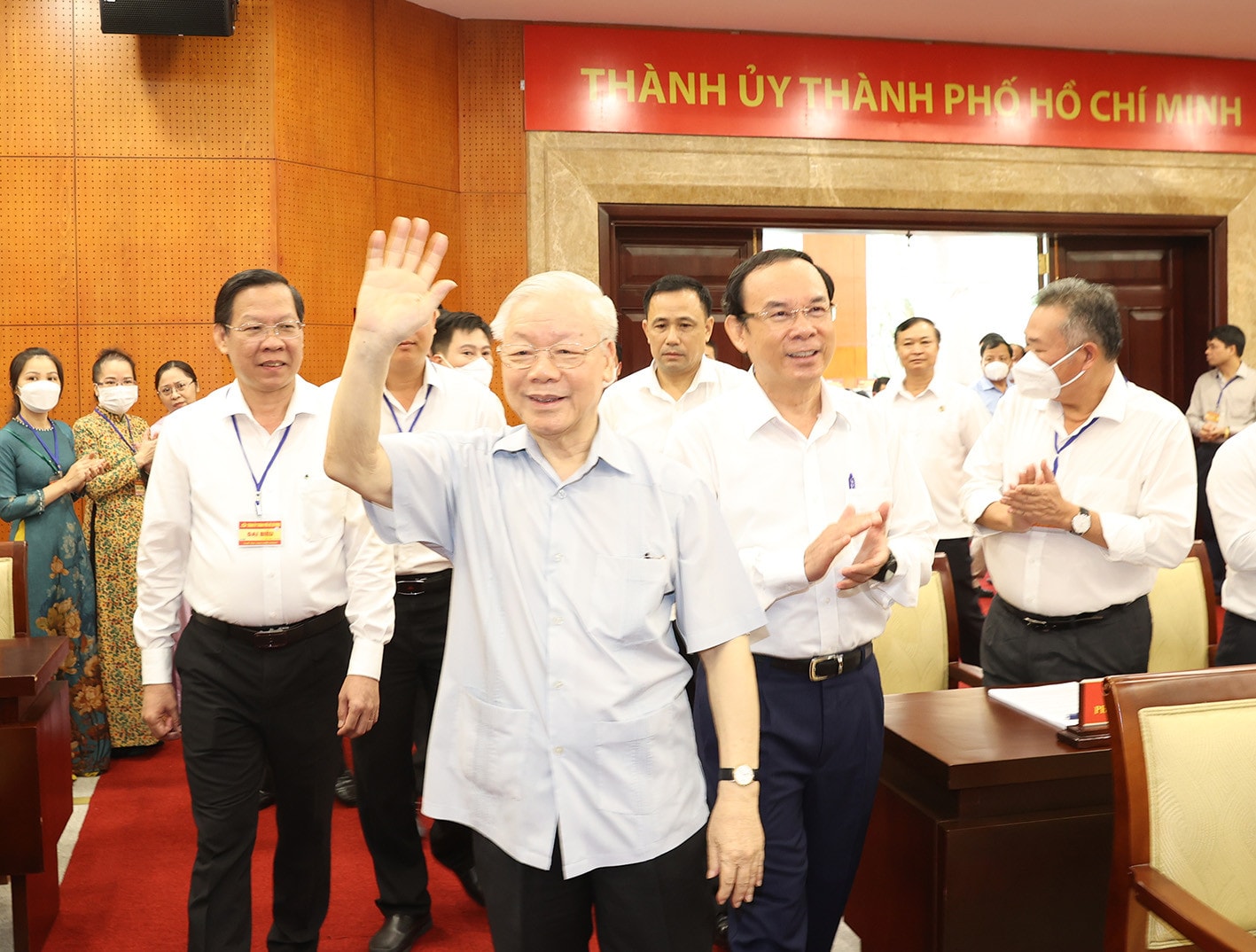Tổng Bí thư Nguyễn Phú Trọng thăm và làm việc với Thành ủy TP Hồ Chí Minh -0