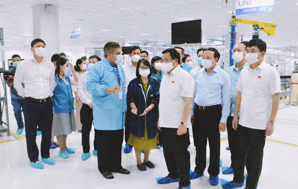 Đoàn ĐBQH tỉnh Quảng Ninh khảo sát tại Khu công nghiệp Đông Mai, thị xã Quảng Yên -0