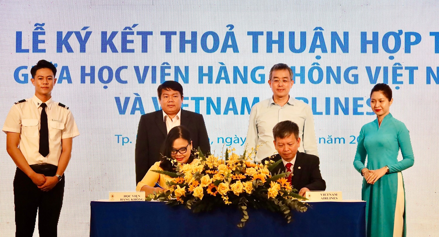 Vietnam Airlines và Học viện Hàng không Việt Nam ký kết thỏa thuận hợp tác giai đoạn 2022 – 2023 -0