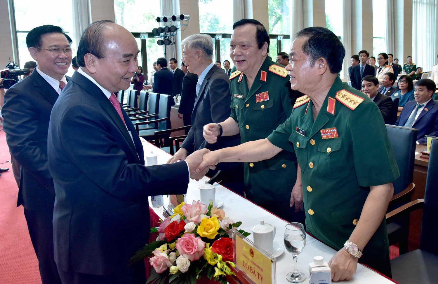 Chủ tịch Nước Nguyễn Xuân Phúc, Chủ tịch Quốc hội Vương Đình Huệ dự kỷ niệm 30 năm thành lập Ủy ban Quốc phòng và An ninh -0