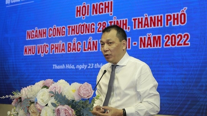 Thứ trưởng Bộ Công thương Đặng Hoàng An phát biểu khai mạc