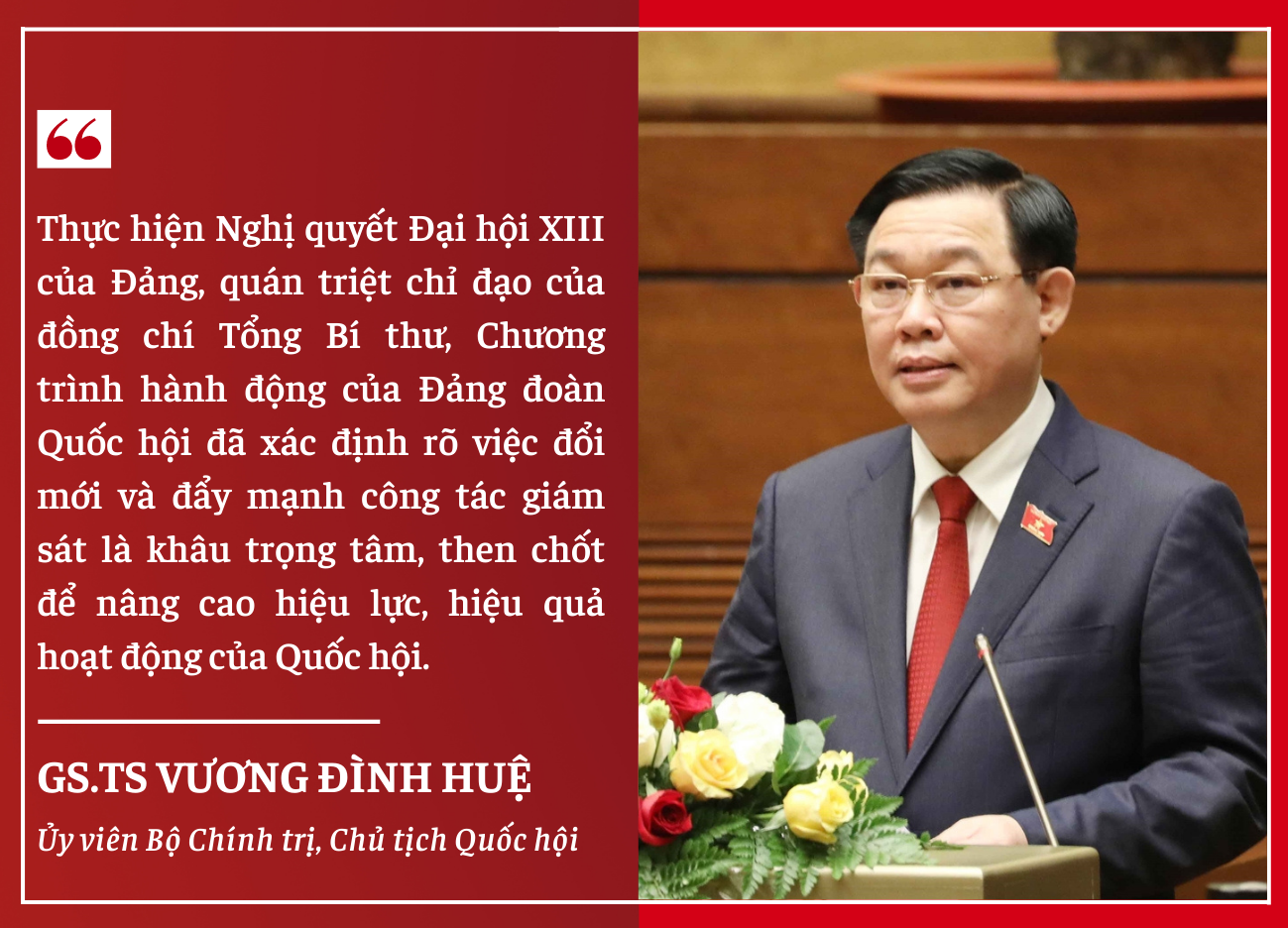 Tiếp tục đổi mới, nâng cao chất lượng, hiệu quả hoạt động giám sát tối cao của Quốc hội, góp phần kiểm soát quyền lực và tổ chức thực hiện thắng lợi đường lối, chủ trương của Đảng, chính sách, pháp luật của Nhà nước -0