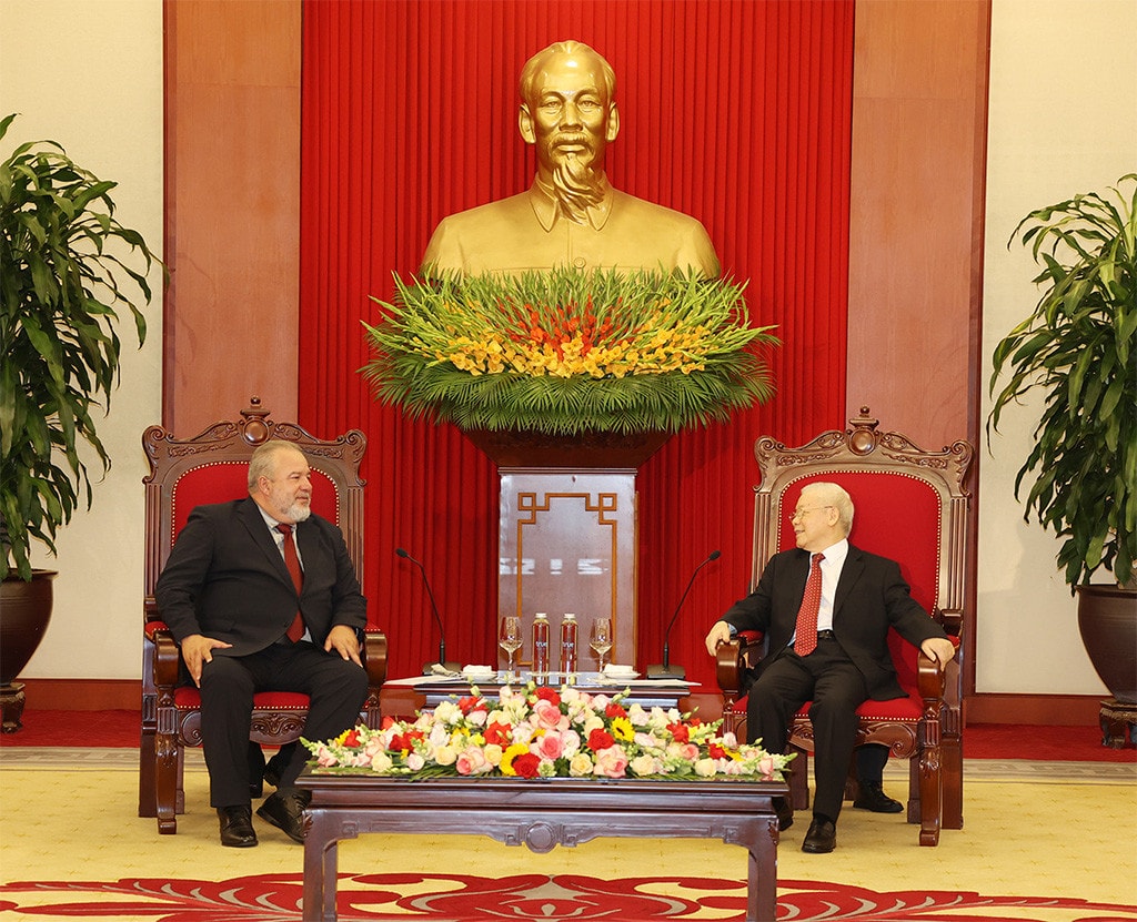 Tổng Bí thư Nguyễn Phú Trọng tiếp Thủ tướng Cuba Manuel Marreto Cruz -0