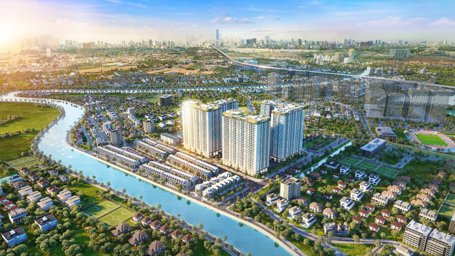Những căn hộ nhiều tiện ích và không gian xanh giúp đảm bảo sự phát triển của con trẻ