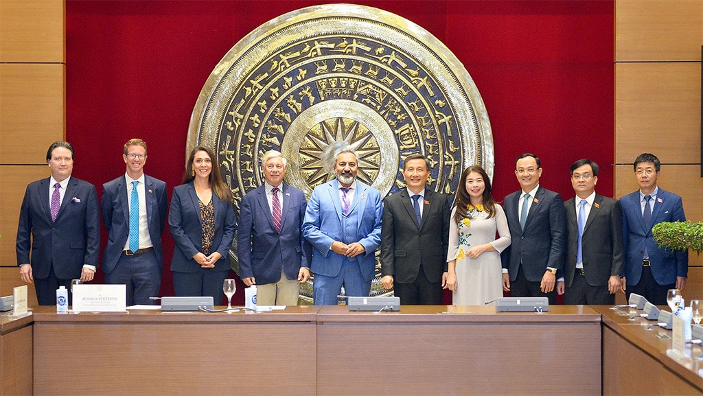 Chủ nhiệm Ủy ban Khoa học, Công nghệ và Môi trường Lê Quang Huy làm việc với Đoàn nghị sĩ Hạ viện Hoa Kỳ -2