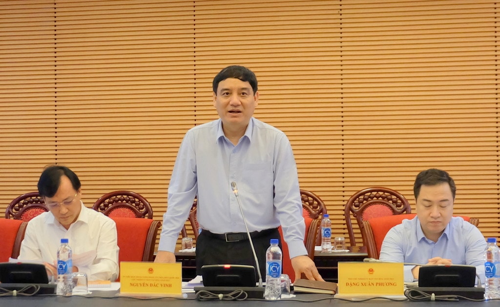 Chủ nhiệm Ủy ban Văn hóa, Giáo dục Nguyễn Đắc Vinh phát biểu tại cuộc làm việc Ủy ban Văn hóa, Giáo dục làm việc với Bộ Văn hóa, Thể thao và Du lịch -0