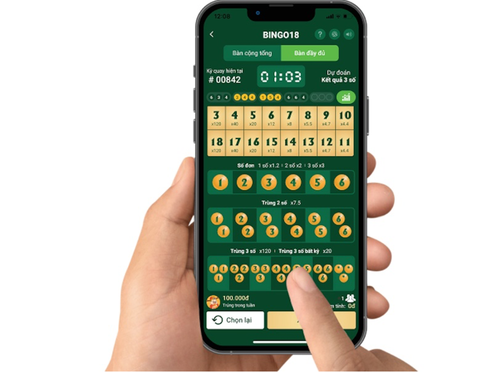 Trải nghiệm nhanh xổ số Bingo18 trên Vietlott SMS -0