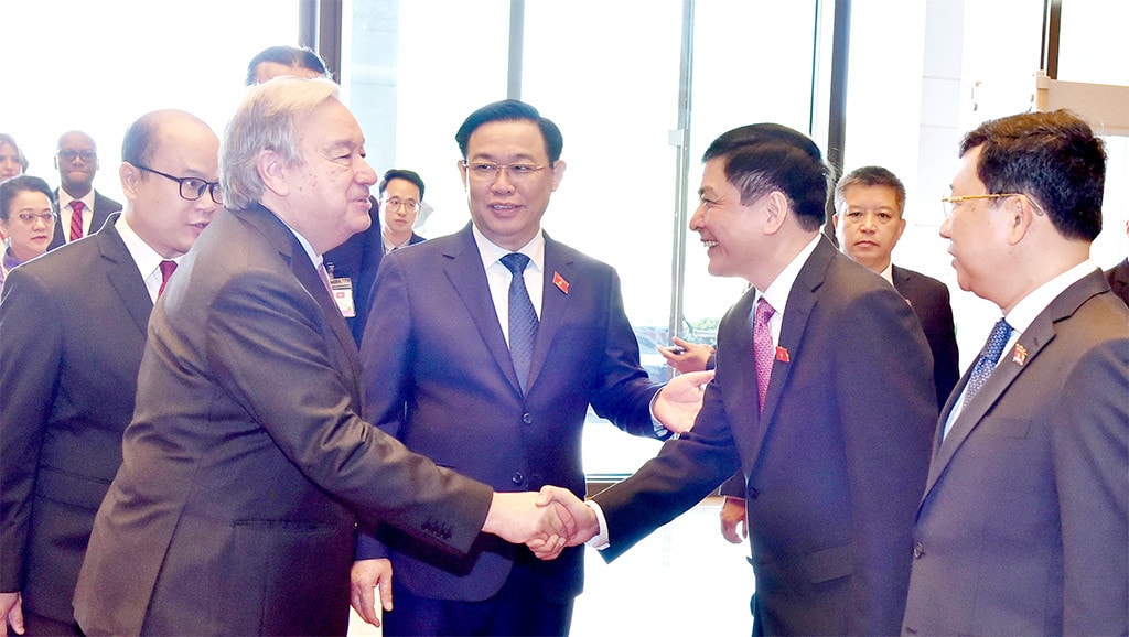 Chủ tịch Quốc hội Vương Đình Huệ mong Liên Hợp Quốc dẫn dắt, thúc đẩy hợp tác quốc tế về chuyển đổi năng lượng, chuyển đổi số