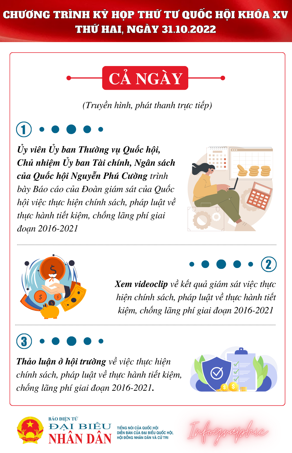 Chương trình làm việc của Quốc hội ngày 31.10 -0