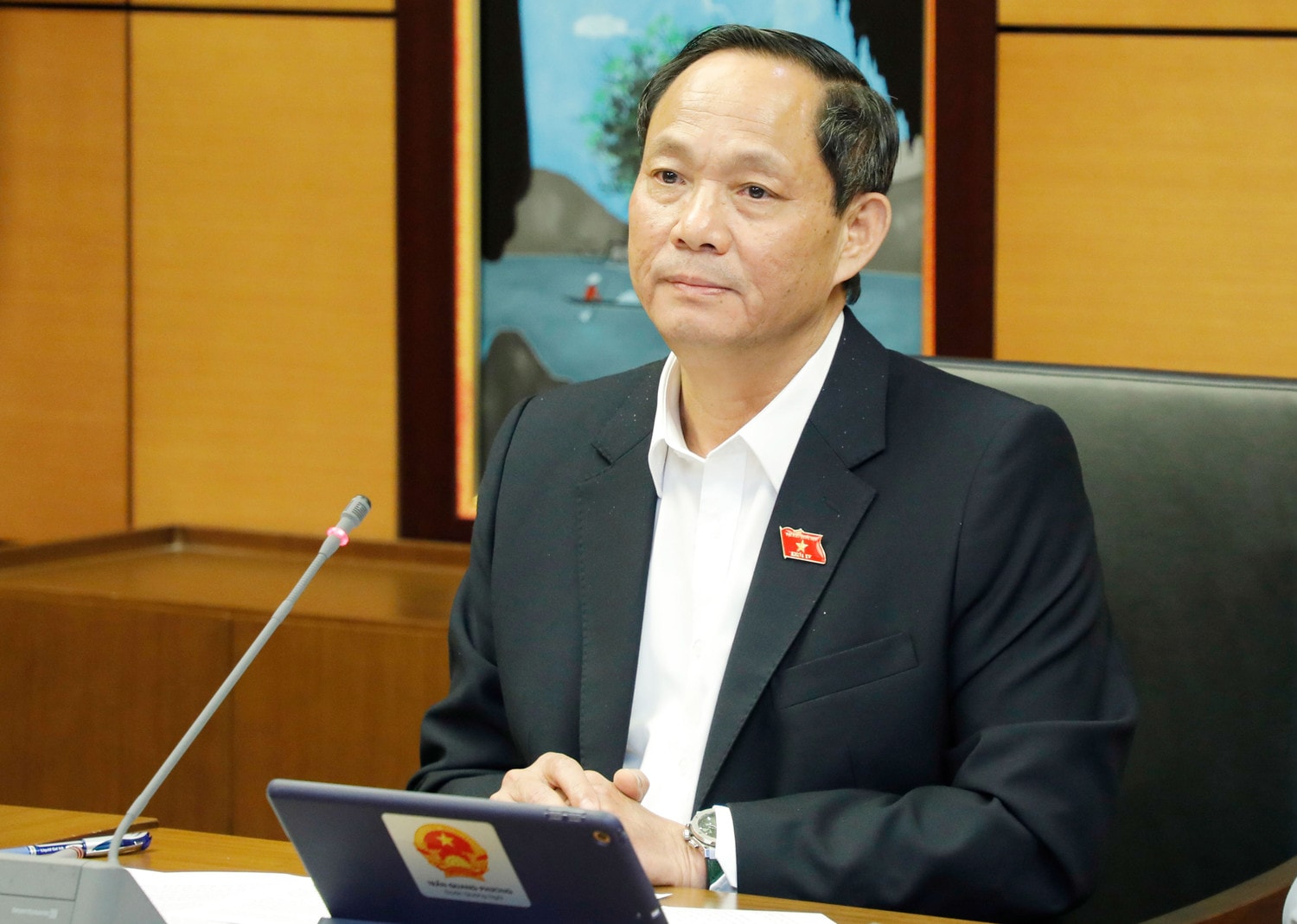 Một số hình ảnh thảo luận tại tổ về dự án Luật Phòng thủ dân sự, Luật Hợp tác xã (sửa đổi) -0