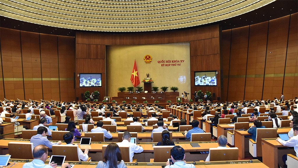Một số hình ảnh phiên chất vấn và trả lời chất vấn đối với lĩnh vực xây dựng của Bộ trưởng Bộ Xây dựng Nguyễn Thanh Nghị -4