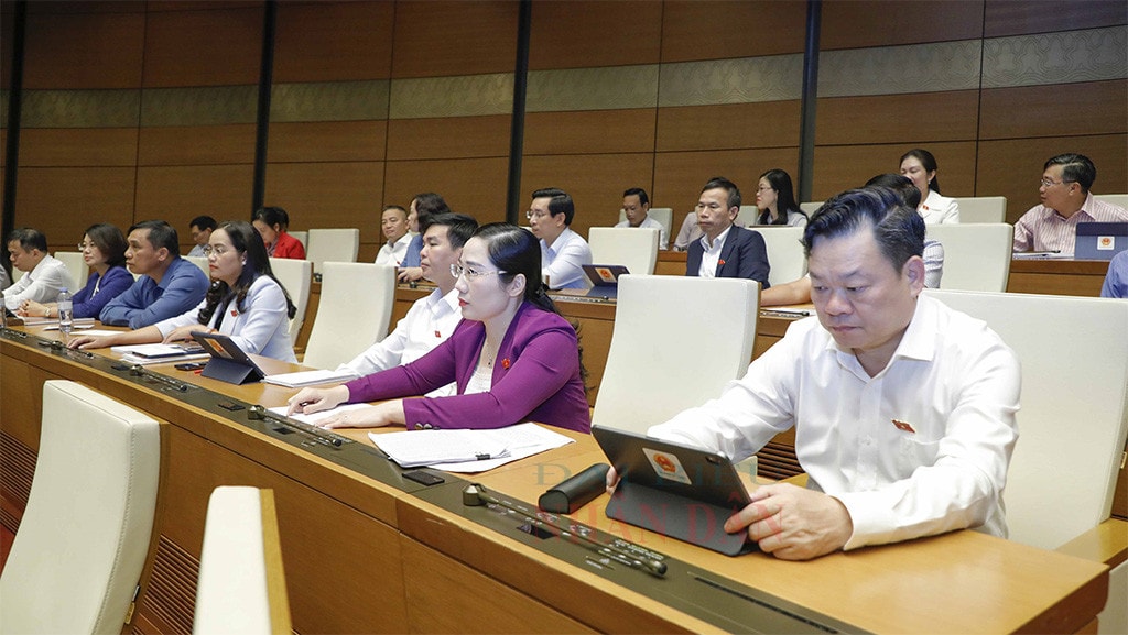 Một số hình ảnh phiên chất vấn và trả lời chất vấn đối với lĩnh vực xây dựng của Bộ trưởng Bộ Xây dựng Nguyễn Thanh Nghị -6