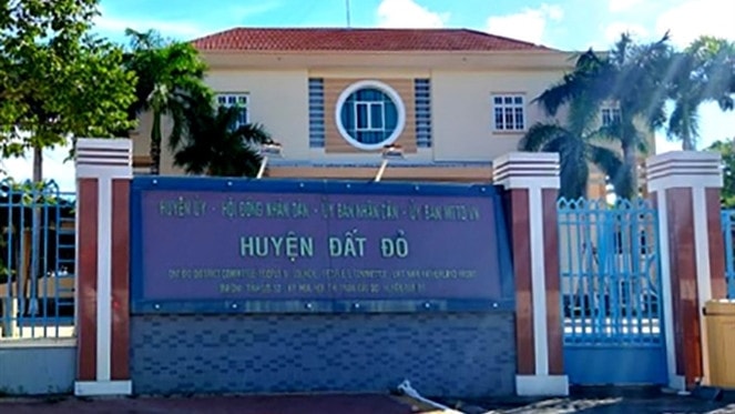 Nhiều người nguyên là lãnh đạo, lãnh đạo huyện Đất Đỏ đã bị khởi tố, bắt giam.