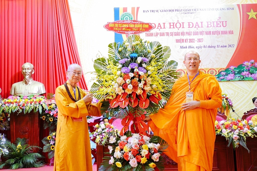 Thành lập Ban Trị sự Giáo hội Phật giáo huyện Minh Hóa nhiệm kỳ 2022 - 2027 -0