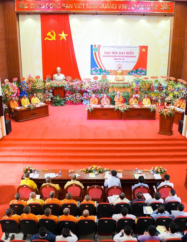 Thành lập Ban Trị sự Giáo hội Phật giáo huyện Minh Hóa nhiệm kỳ 2022 - 2027 -0