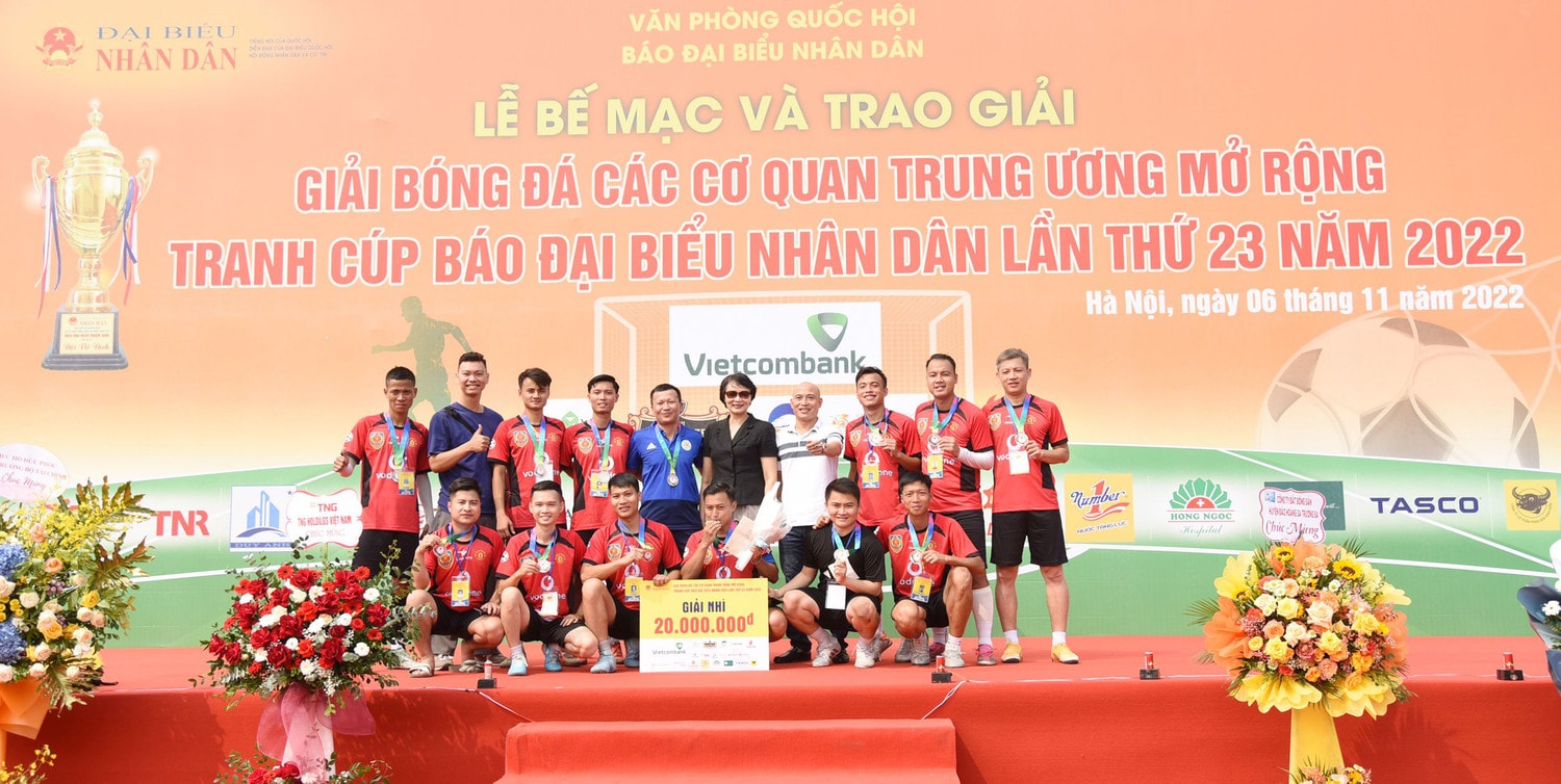 Lễ Bế mạc và trao giải Giải bóng đá các cơ quan Trung ương mở rộng tranh Cúp Báo Đại biểu Nhân dân lần thứ 23 -5