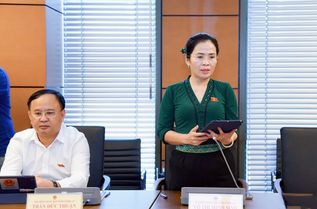 ĐBQH Võ Thị Minh Sinh phát biểu “Công khai nhưng phải minh bạch khi đấu thầu” -0