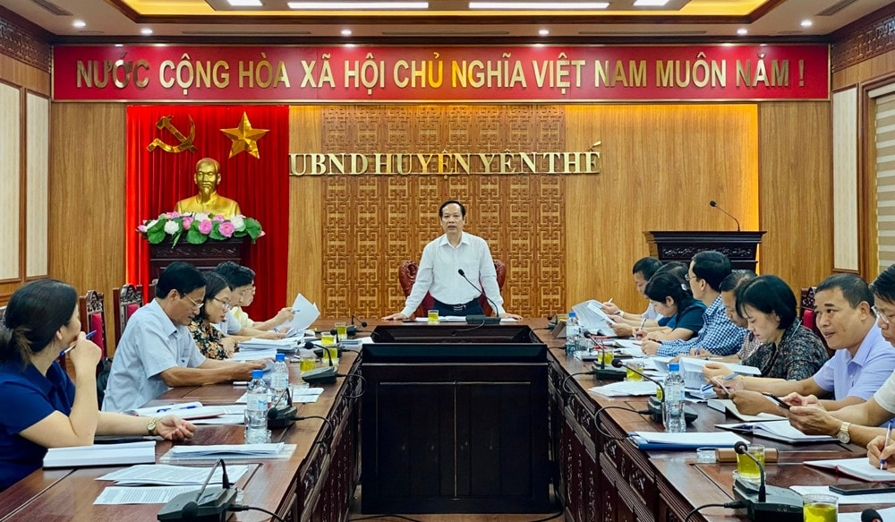 Thường trực HĐND tỉnh Bắc Giang giám sát việc thực hiện các kết luận, kiến nghị sau giám sát chuyên đề của HĐND, Thường trực HĐND tỉnh giai đoạn 2016 - 2021 tại huyện Yên Thế - ảnh HẲNG NGA
