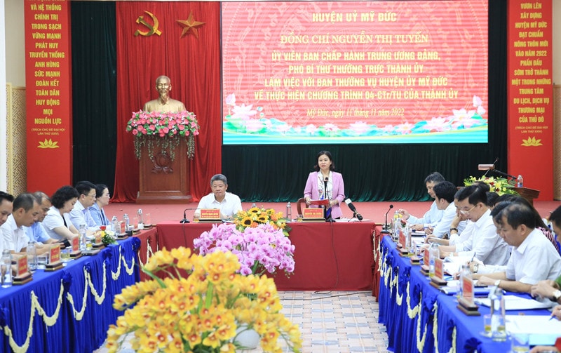 Huyện Mỹ Đức, Hà Nội: Giải quyết các khó khăn, hoàn thành xây dựng nông thôn mới năm 2022 -0